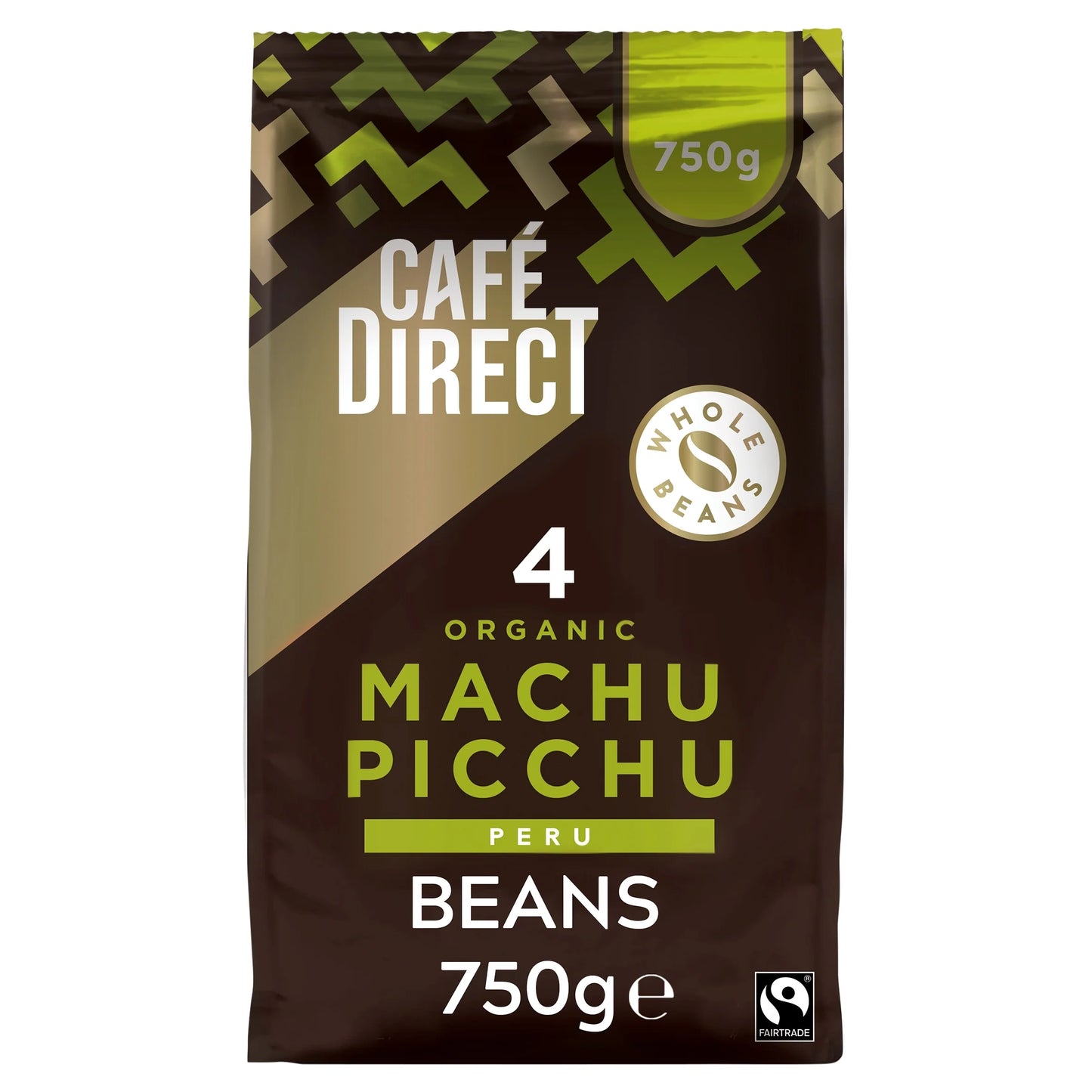 Cafe Direct Organic Machu Picchu Coffee Bean 750g by CAFÉ DIRECT