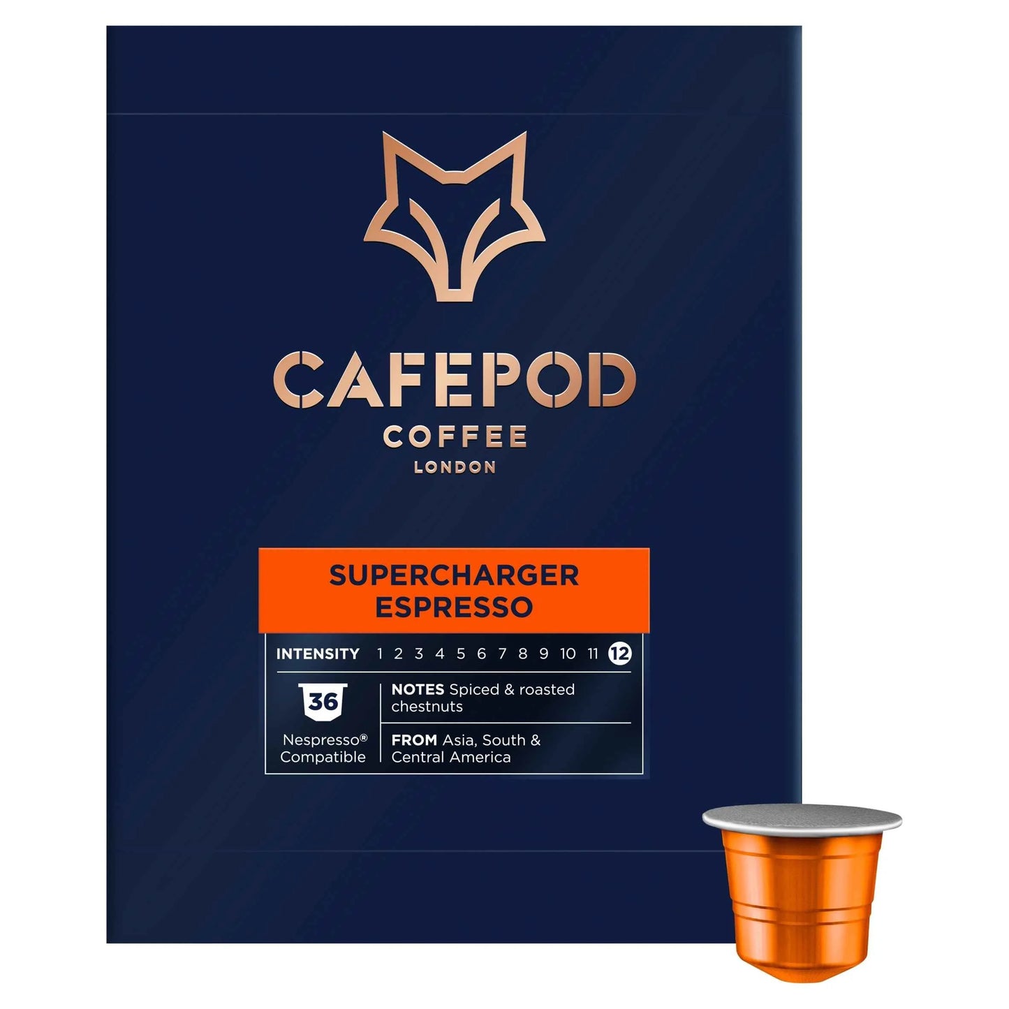 Supercharger Espresso 36pk 198g by CAFEPOD