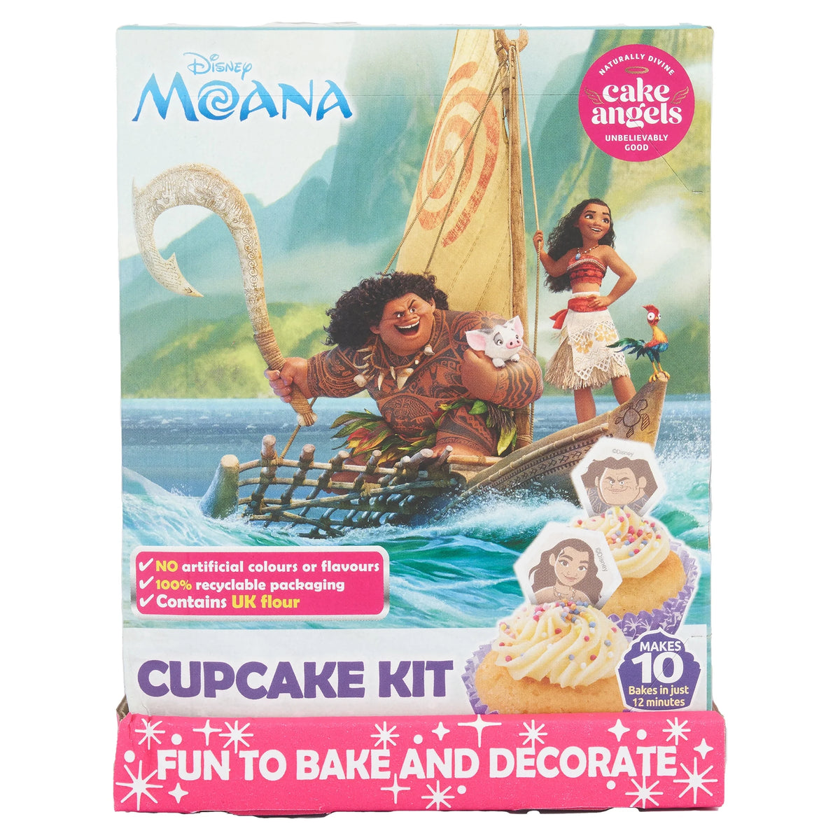 Disney Moana Cup Cake Kit Plain by CAKE ANGELS