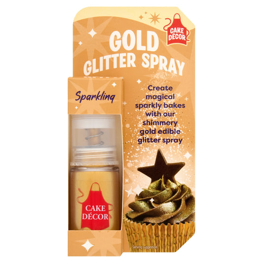 Gold Glitter Spray 4g by CAKE DECOR