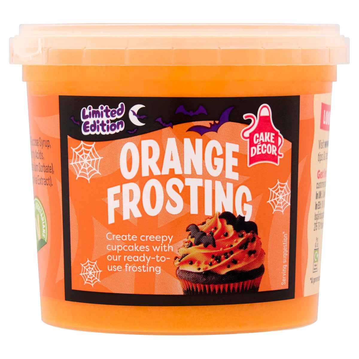 Orange Frosting 300g by CAKE DECOR at The British Vault