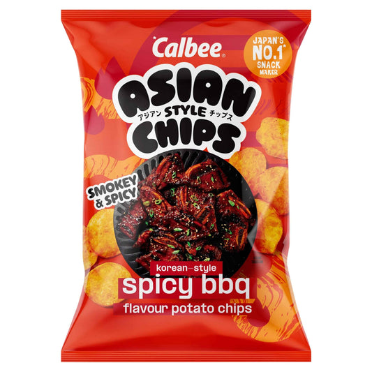 Asian Style Chips Korean Spicy Bbq by CALBEE