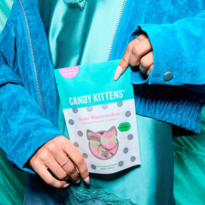 Candy Kitten Sour Watermelon Sweets 140g by CANDY KITTENS