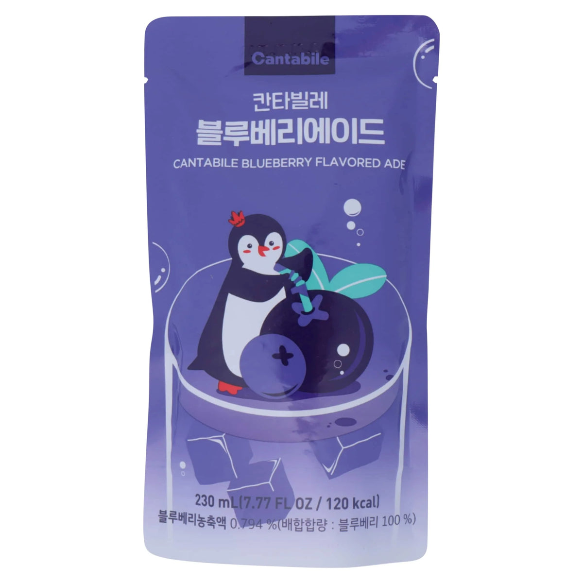 Blueberry Flavored Ade 230ml by Cantabile