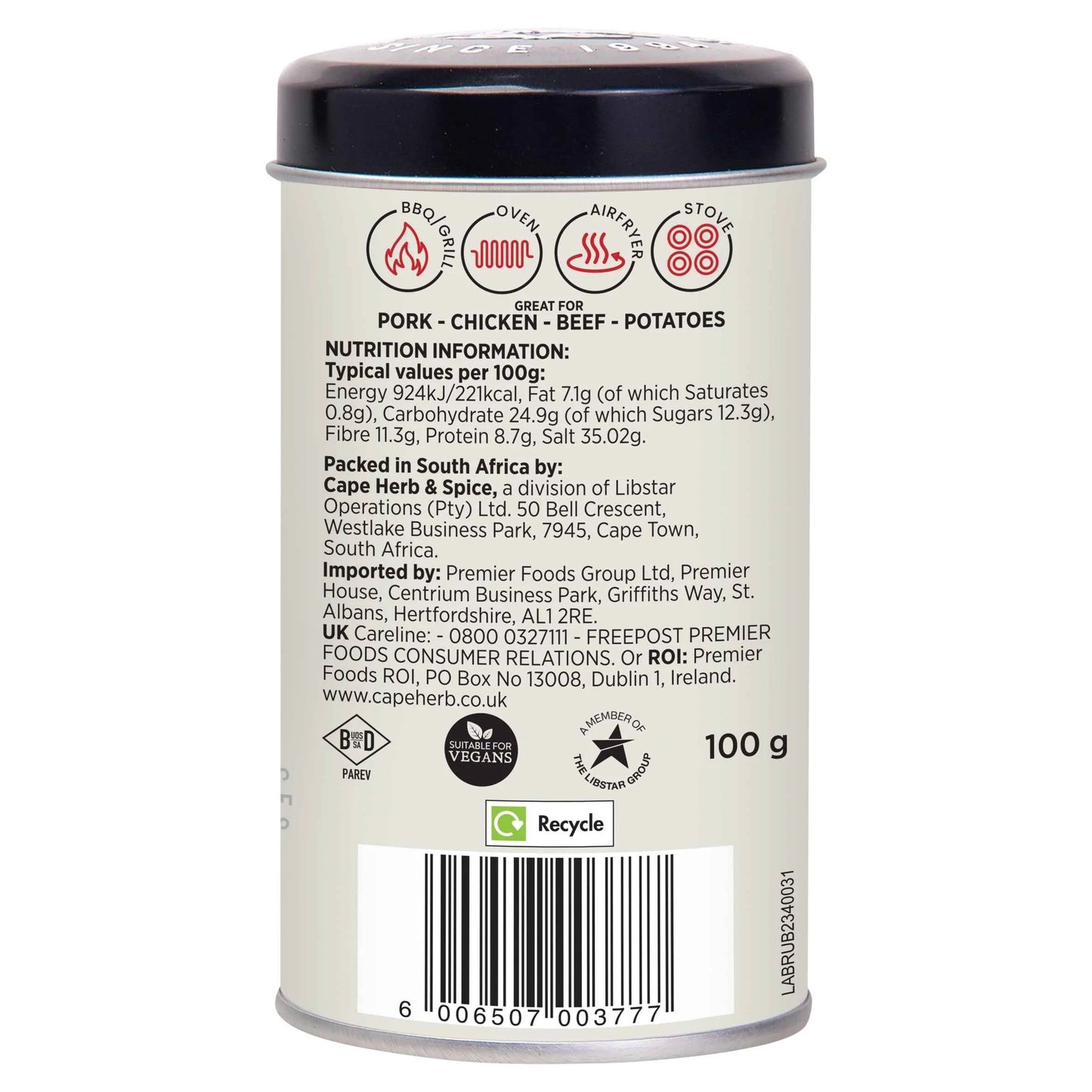 Cape Herb & Spice Rub Spanish Smoked Paprika by CapeHerb&Spice
