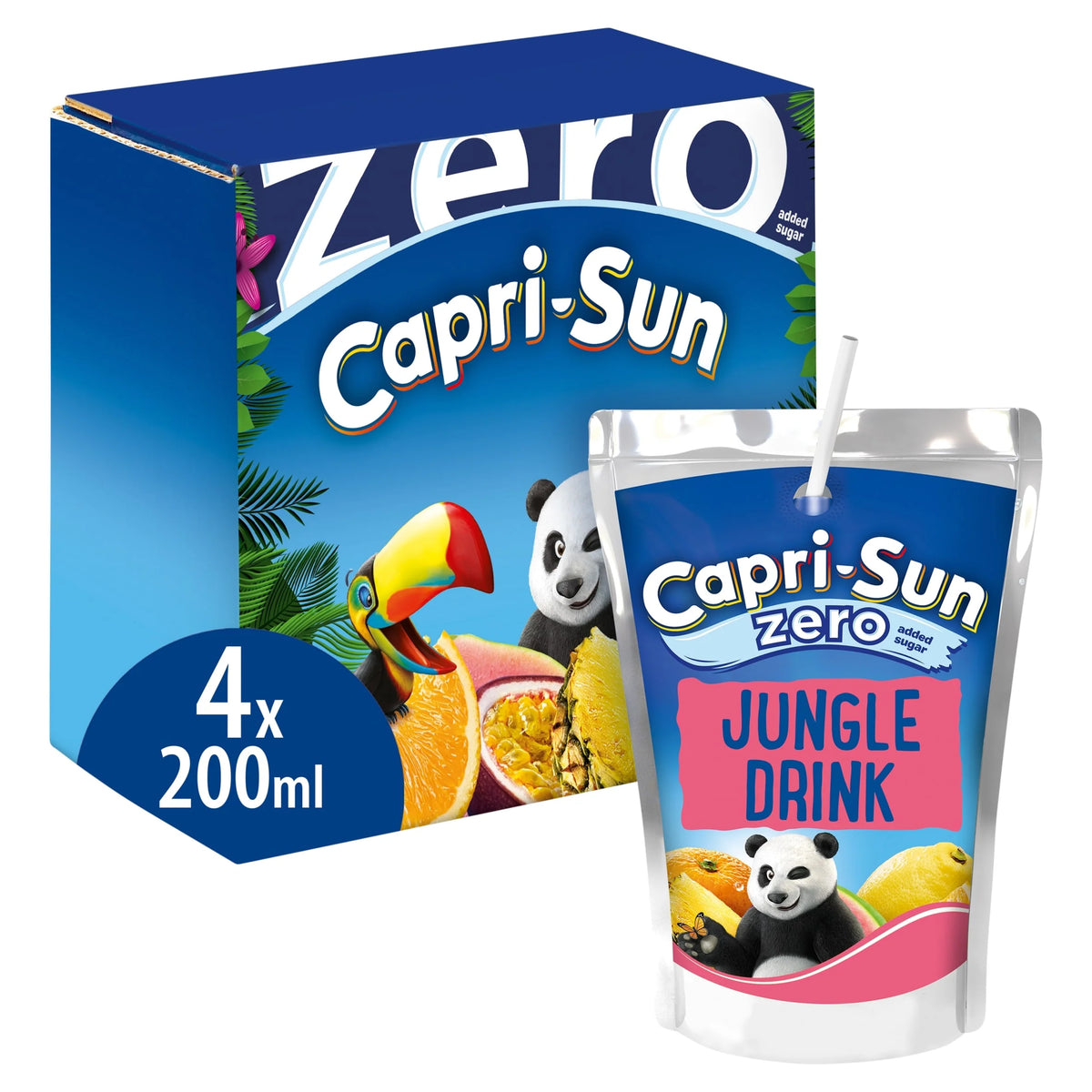 Zero Jungle 4 X 200ml Kids' Juice Drink by Capri-Sun