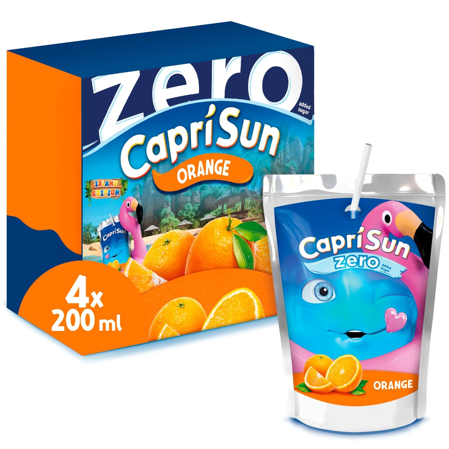 Zero Orange 4 X 200ml Kids' Juice Drink by Capri-Sun