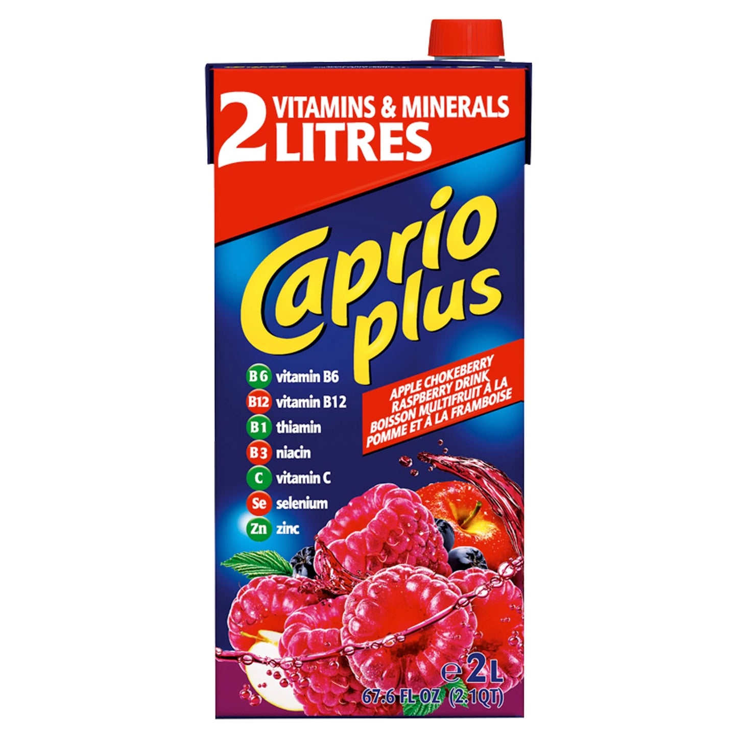 Apple & Raspberry Drink 2 Litre Carton by CAPRIO