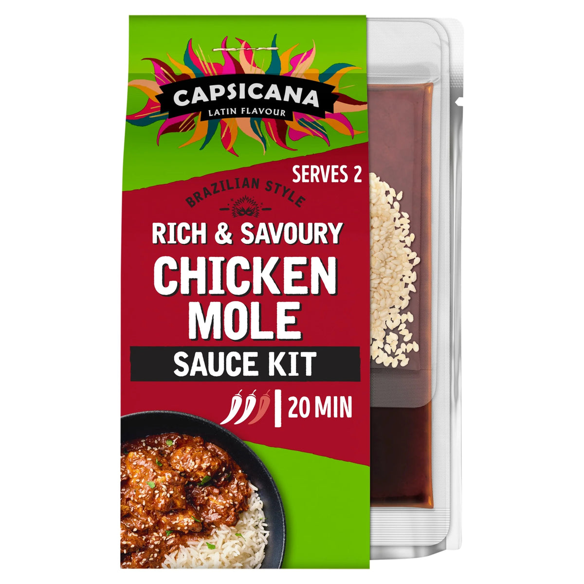 Mexican Chicken Mole Cooking Sauce by Capsicana
