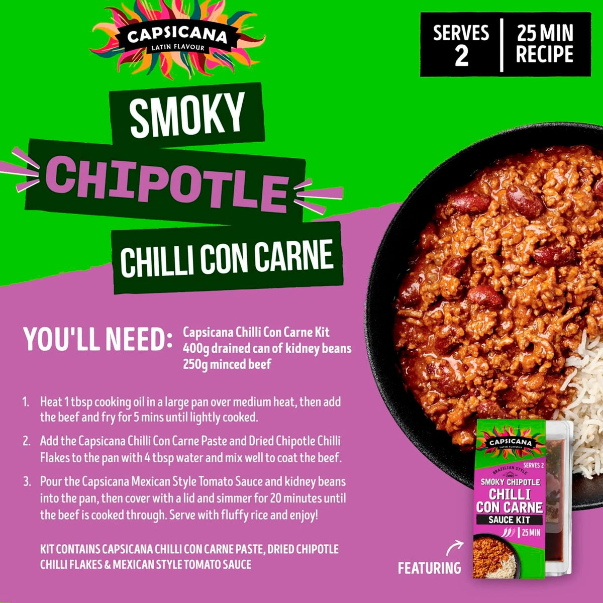 Mexican Chilli Con Carne Cooking by Capsicana
