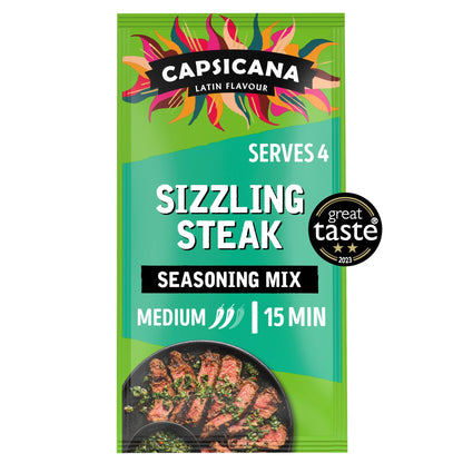 Sizzling Steak Garlic Seasoning Mix Argentinian 28g by Capsicana