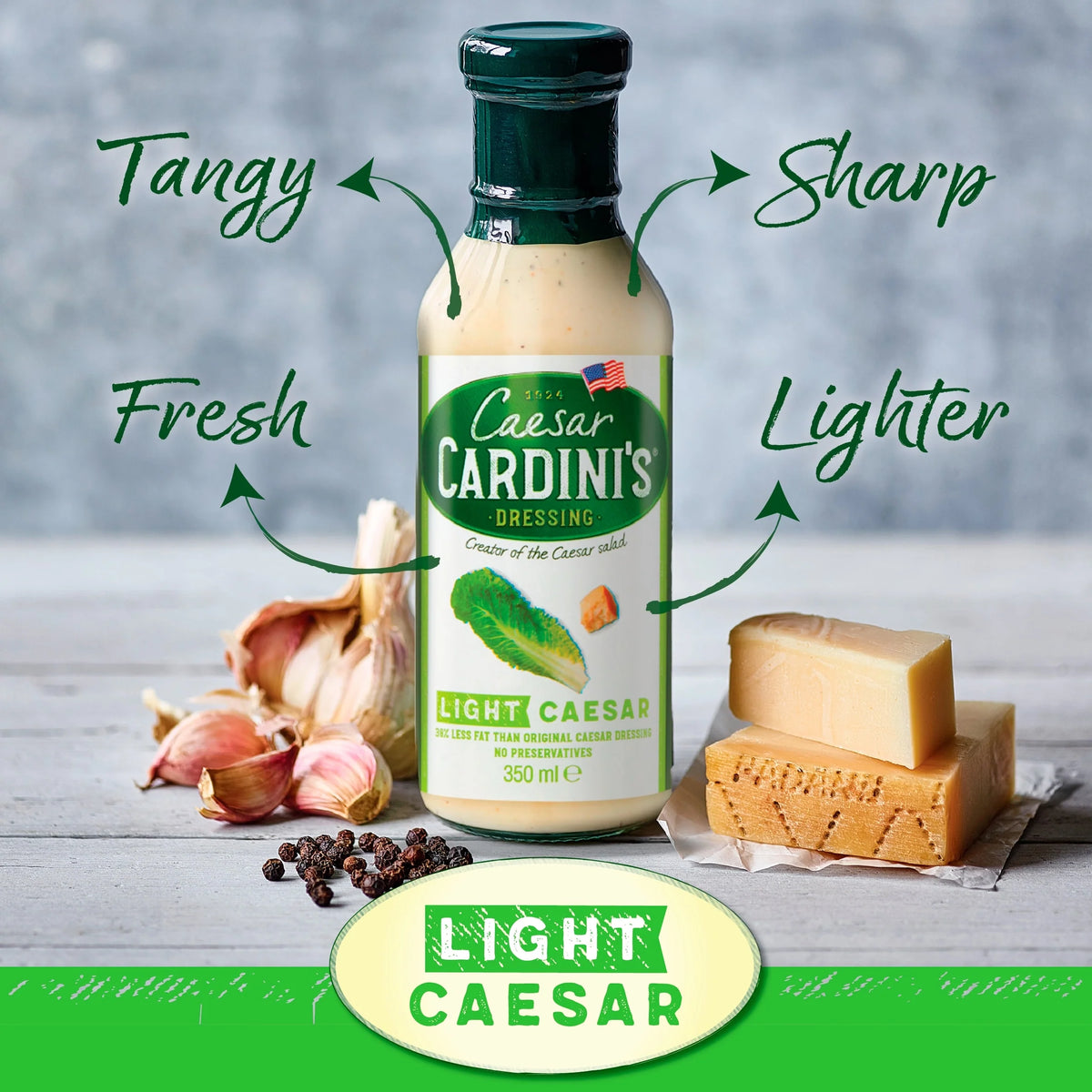 's Light Caesar Dressing 350ml by CARDINI