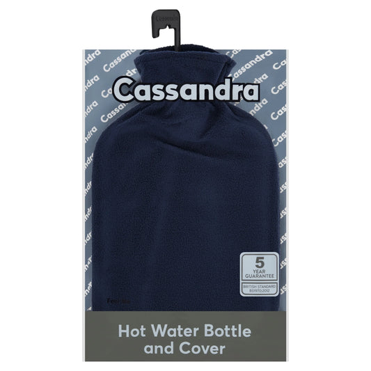 Fleece Hot Water Bottle And Cover by CASSANDRA