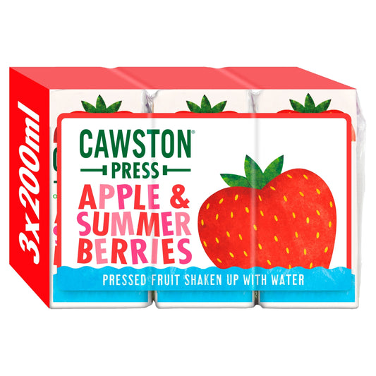 Apple & Summer Berries 3 X 200ml by CAWSTON PRESS