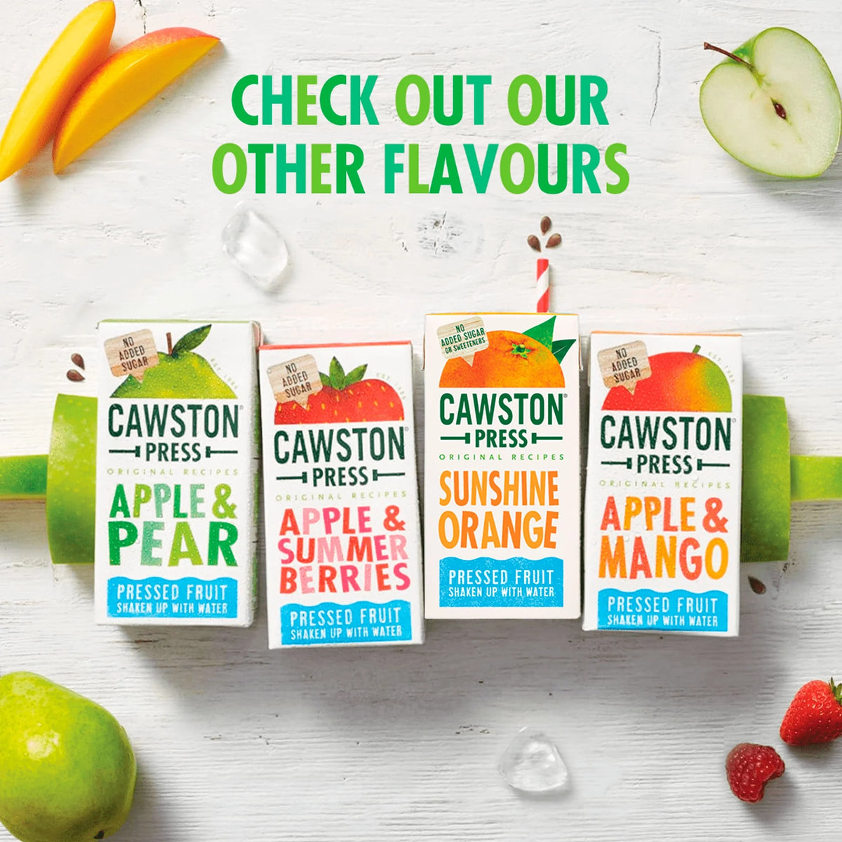 Apple & Summer Berries 3 X 200ml by CAWSTON PRESS