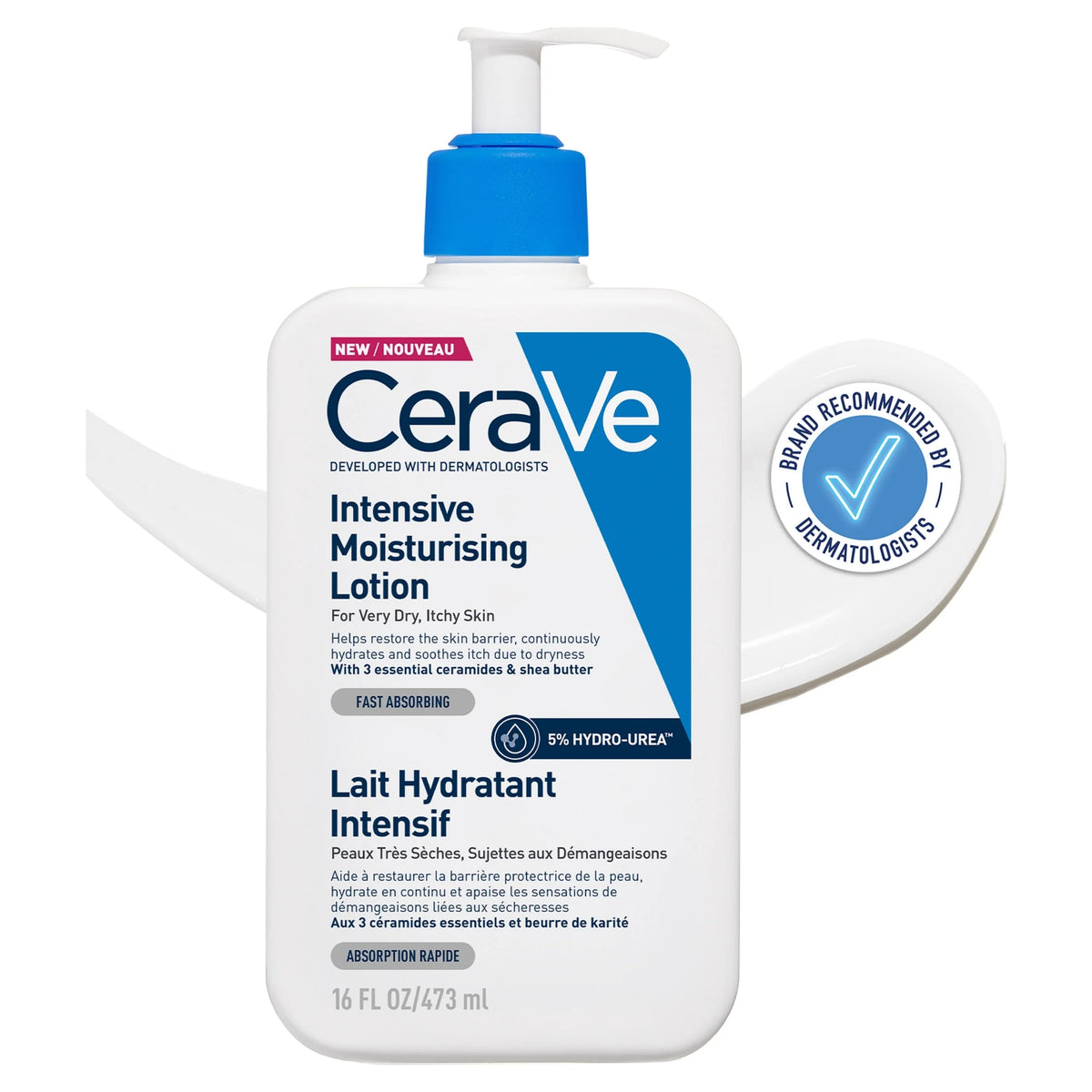Intensive Moisturising Lotion With 5% Hydro-urea For Very by CeraVe