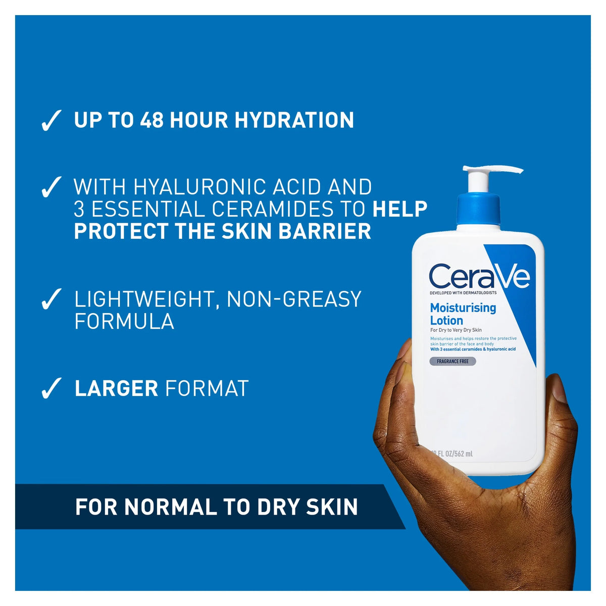 Moisturising Lotion With Hyaluronic by CeraVe