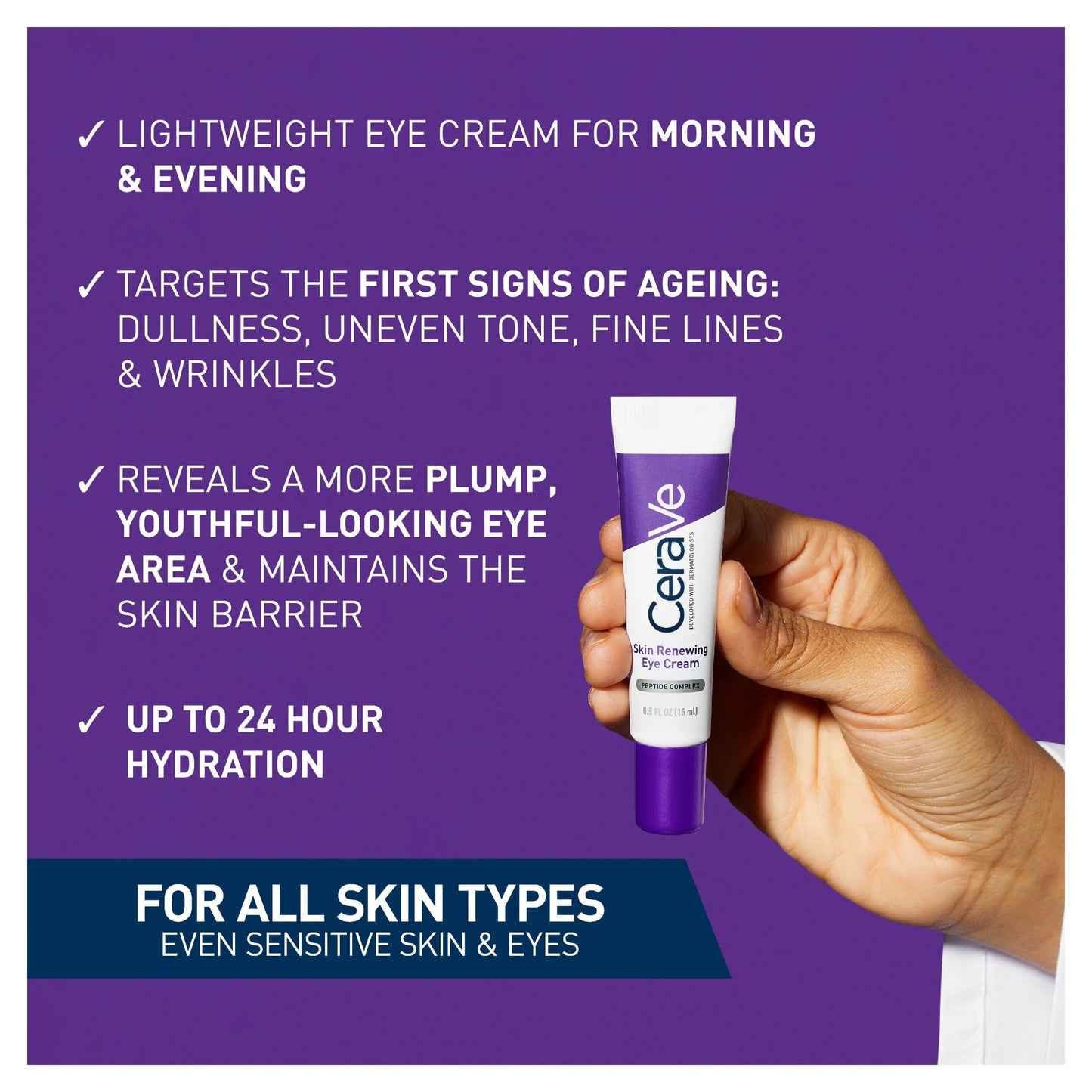 Skin Renewing Eye Cream With Peptide by CeraVe