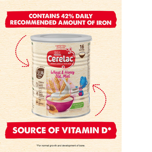 Honey & Wheat Baby Food 12mths 400g by CERELAC