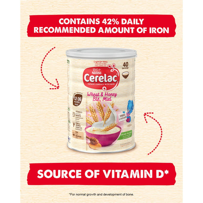 Infant Cereals With Milk Honey & Wheat 12+ Months 1kg by CERELAC