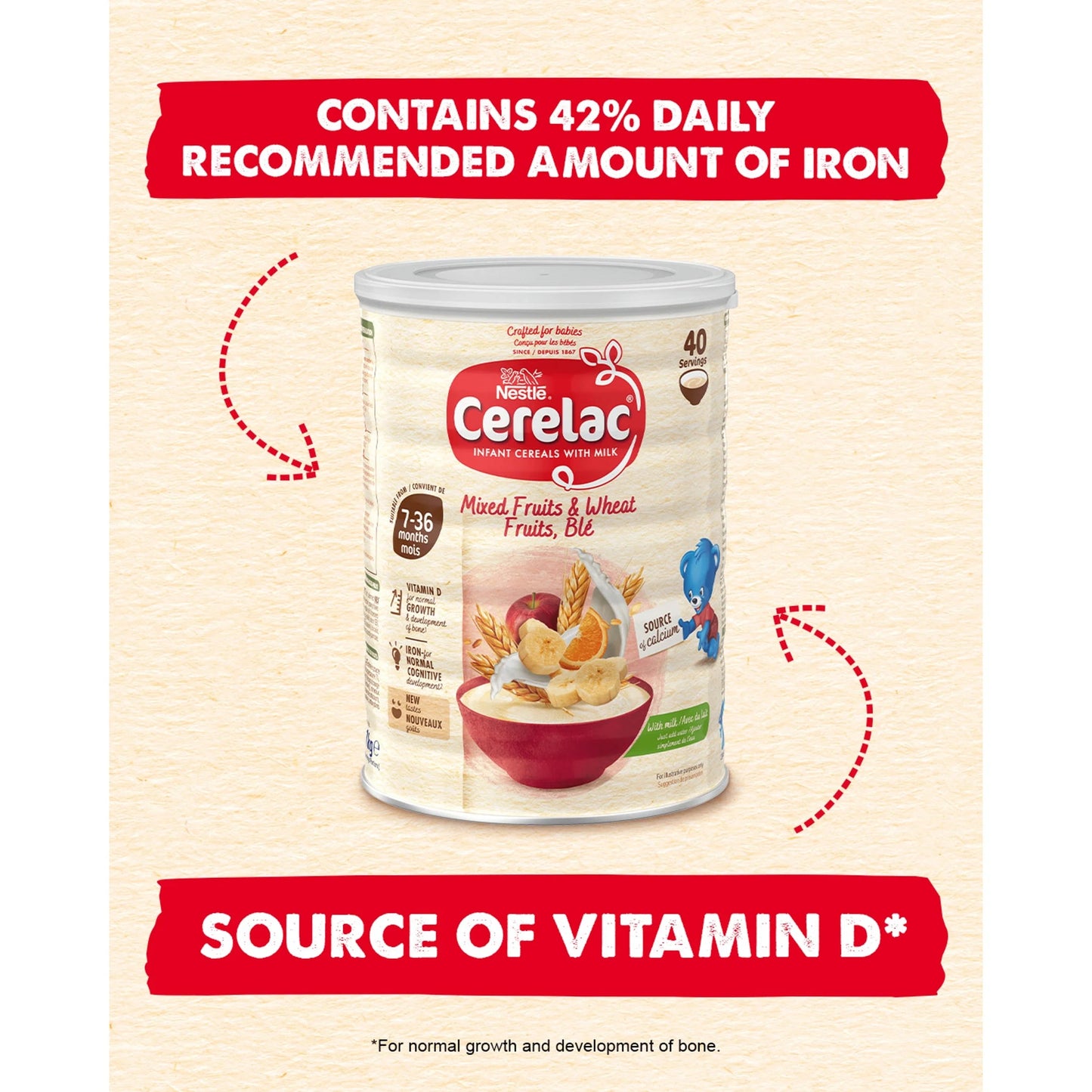 Infant Cereals With Milk Mixed Fruits by CERELAC