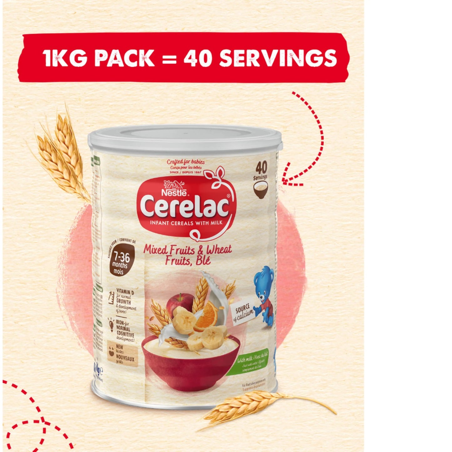 Infant Cereals With Milk Mixed Fruits by CERELAC