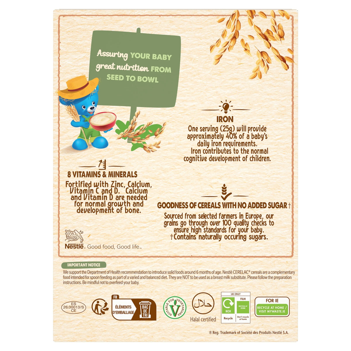 Rice 6 Mths 160g by CERELAC