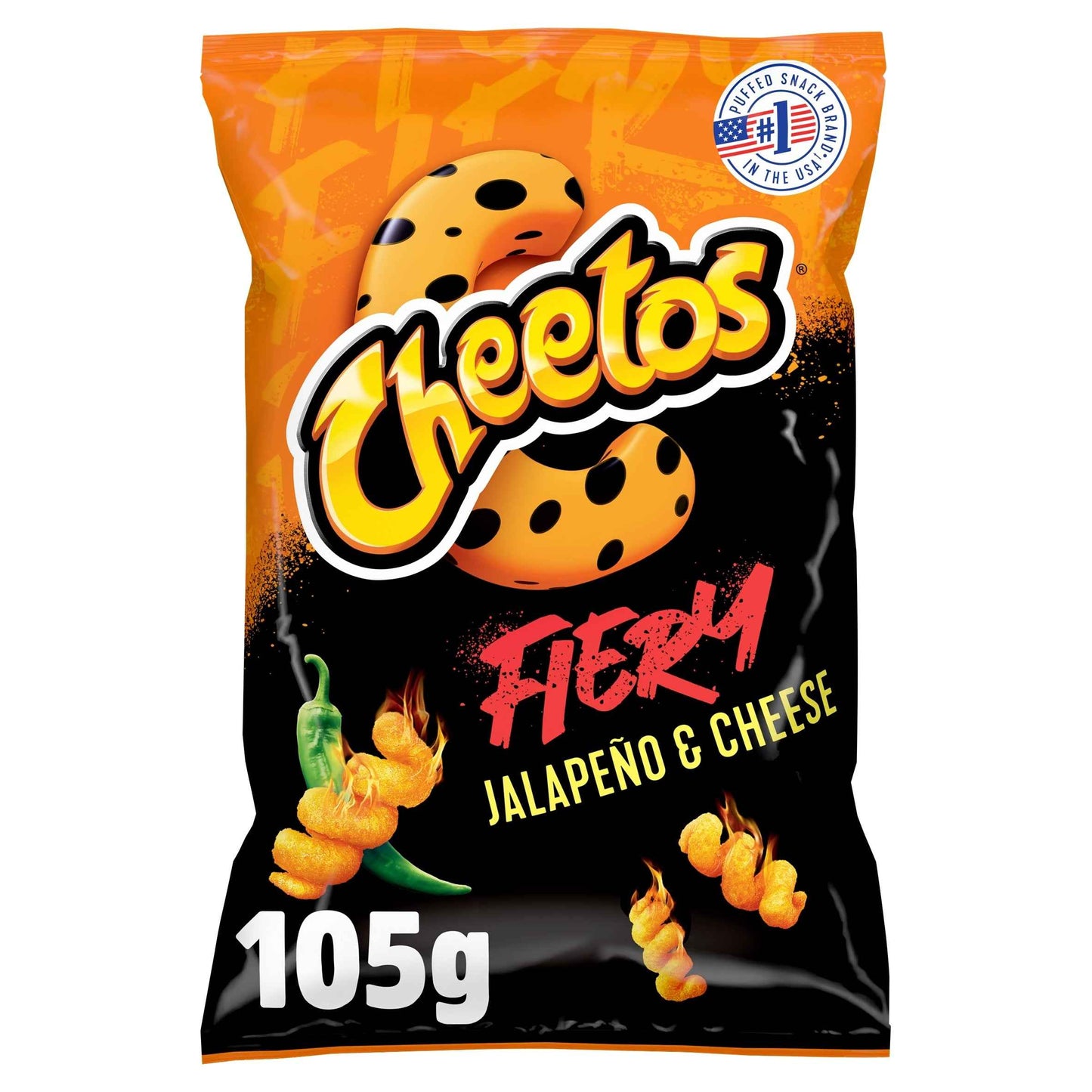 Twisted Fiery Jalapeno & Cheese Sharing Bag Crisps 105g by CHEETOS