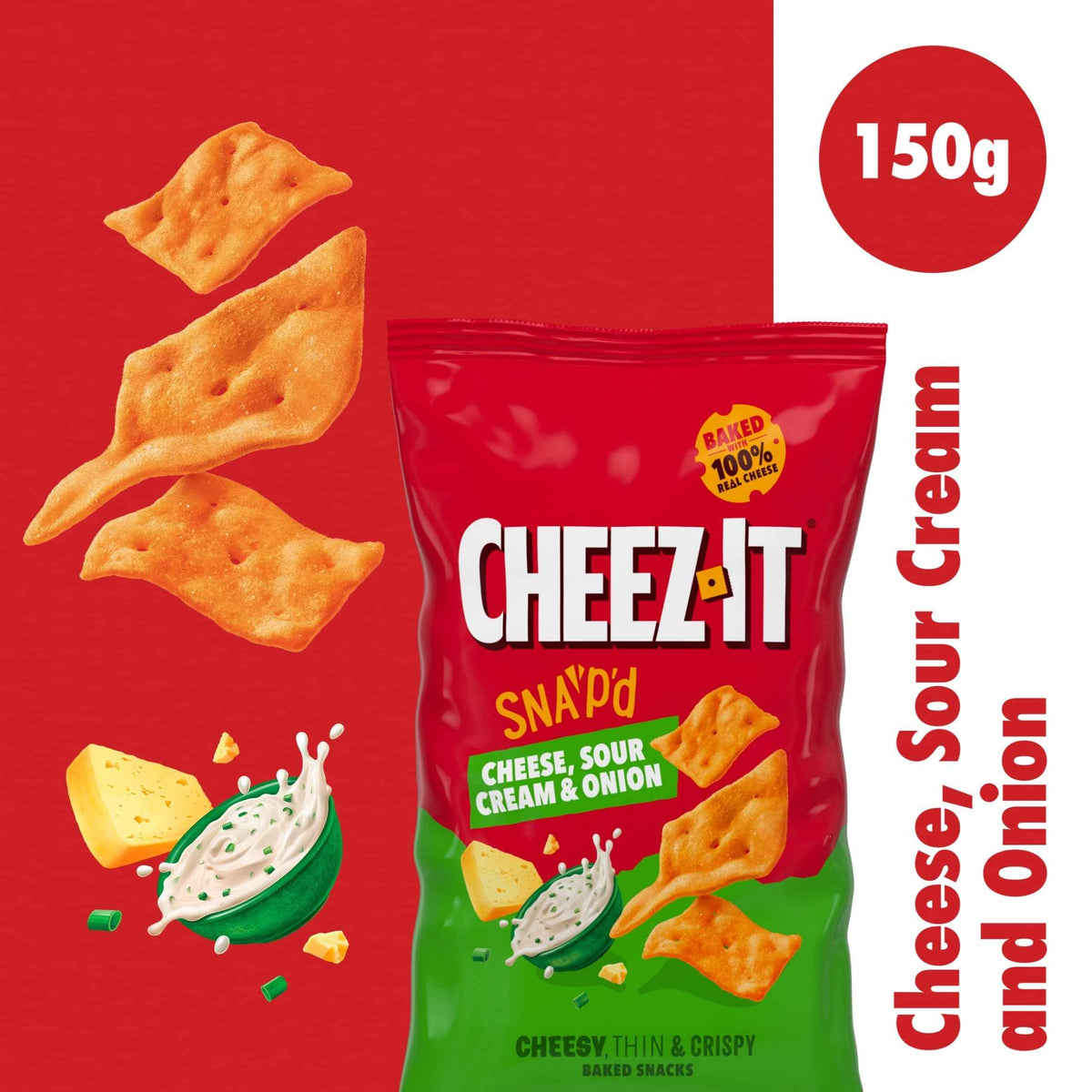 Cheese Sour Cream & Onion 150g by CHEEZ-IT