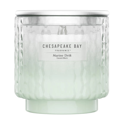 Marine Drift Large Candle 312g by CHESAPEAKE BAY at The British Vault