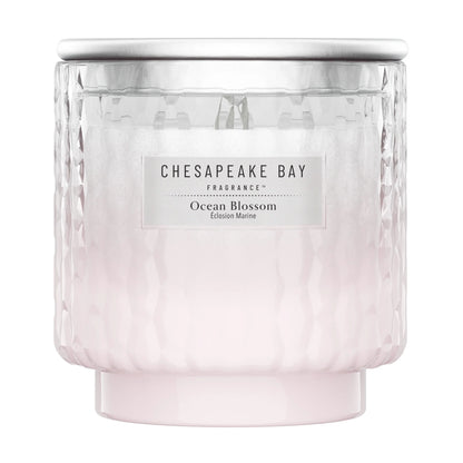 Ocean Blossom Large Candle 312g by CHESAPEAKE BAY at The British Vault