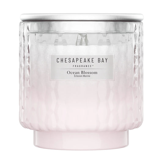 Ocean Blossom Large Candle 312g by CHESAPEAKE BAY at The British Vault