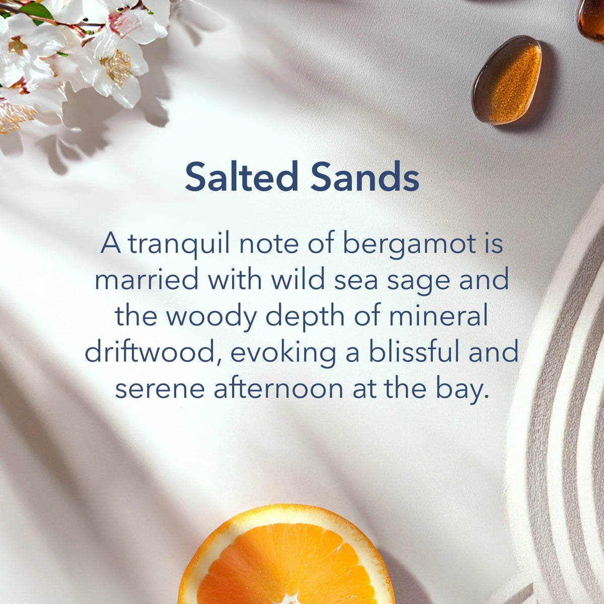 Salted Sands Medium Candle 227g by CHESAPEAKE BAY at The British Vault