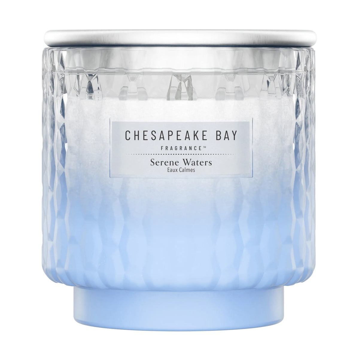 Serene Waters Large Candle 312g by CHESAPEAKE BAY at The British Vault