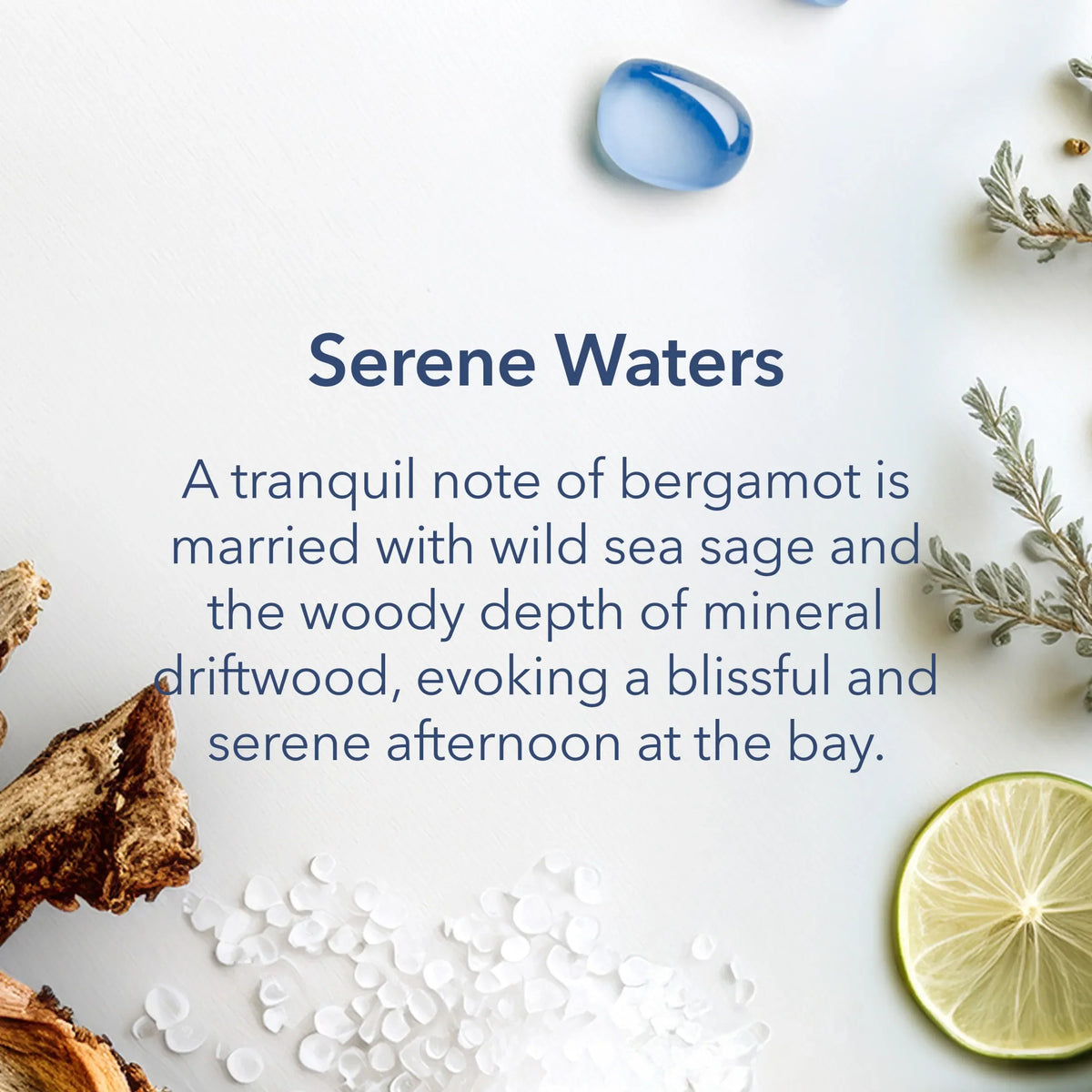Serene Waters Medium Candle by CHESAPEAKE BAY at The British Vault