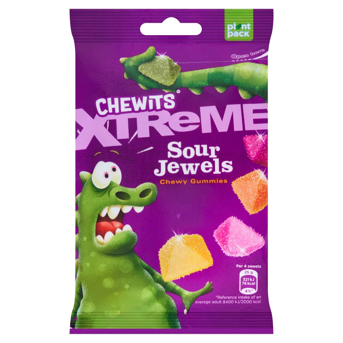 Xtreme Sour Jewels Chewy Gummies 125g by CHEWITS