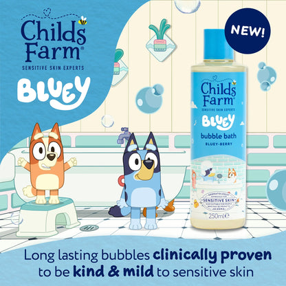 And Bluey, Bubble Bath, by CHILDS FARM