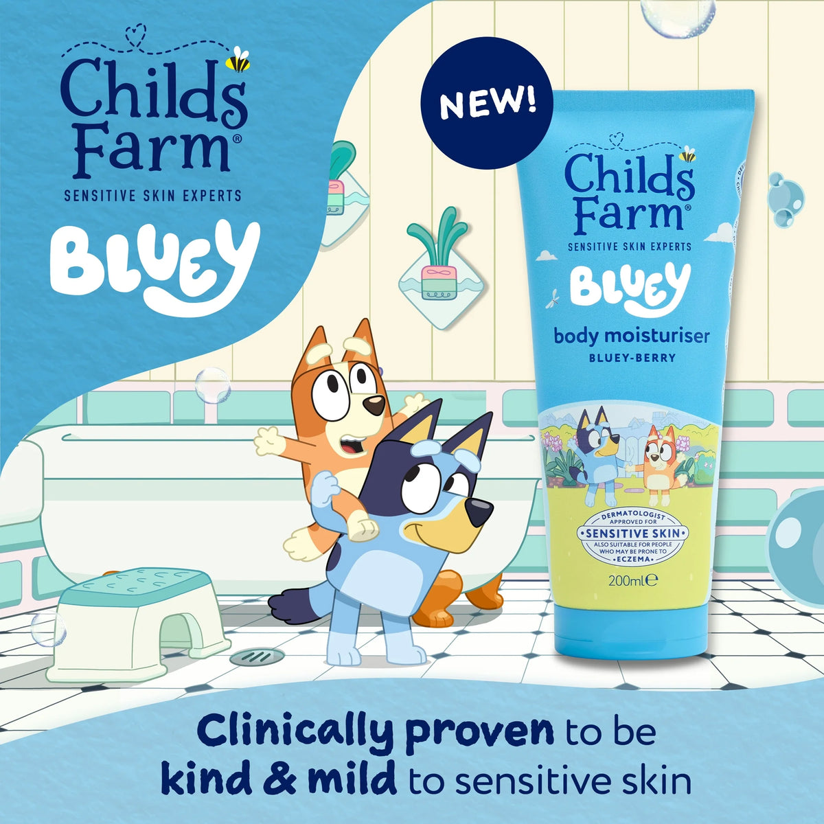 And Bluey, Moisturiser, by CHILDS FARM