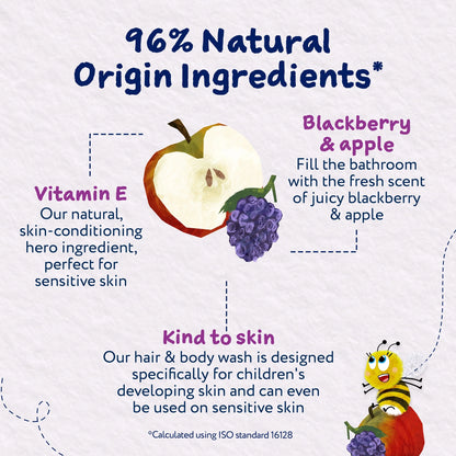 Blackberry & Apple Body Wash 250ml by CHILDS FARM