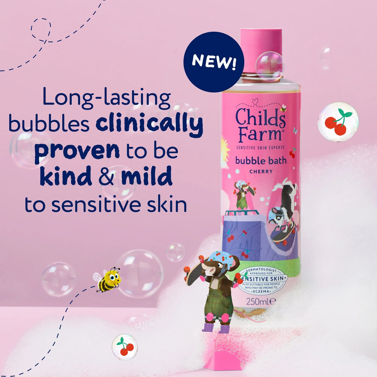 Bubble Bath Cherry 250ml by CHILDS FARM