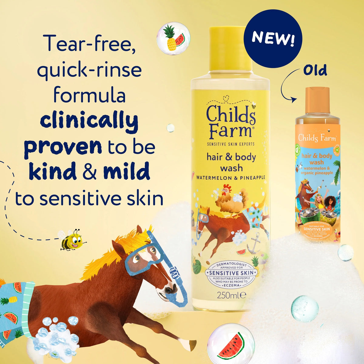 Hair & Body Wash - Watermelon & by CHILDS FARM