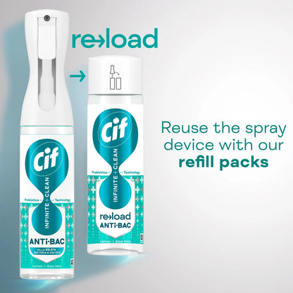 Infinite Clean Antibacterial Cleaner Refill Lemon & Aloe Vera by CIF