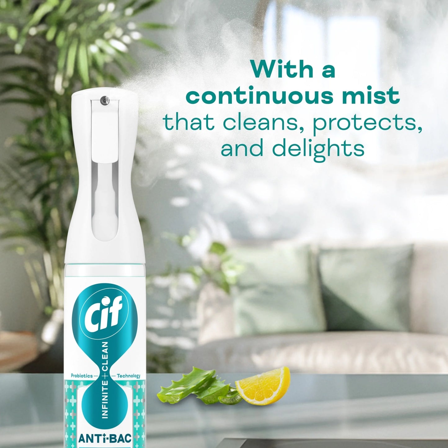 Infinite Clean Antibacterial Cleaner Refill Lemon & Aloe Vera by CIF