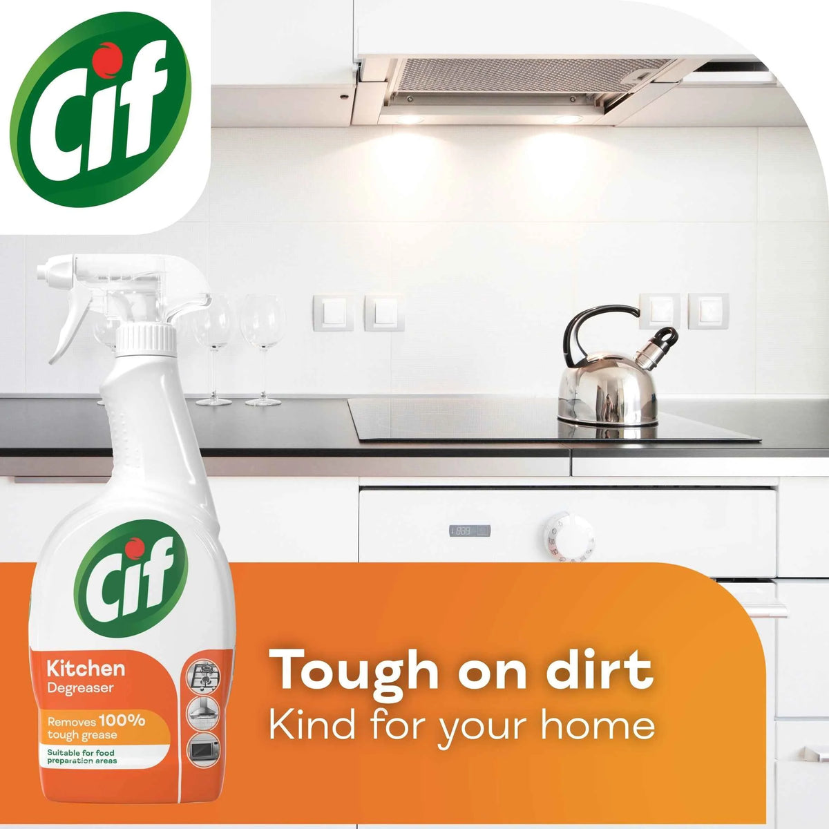 Power & Shine Kitchen Cleaner Spray 700ml by CIF
