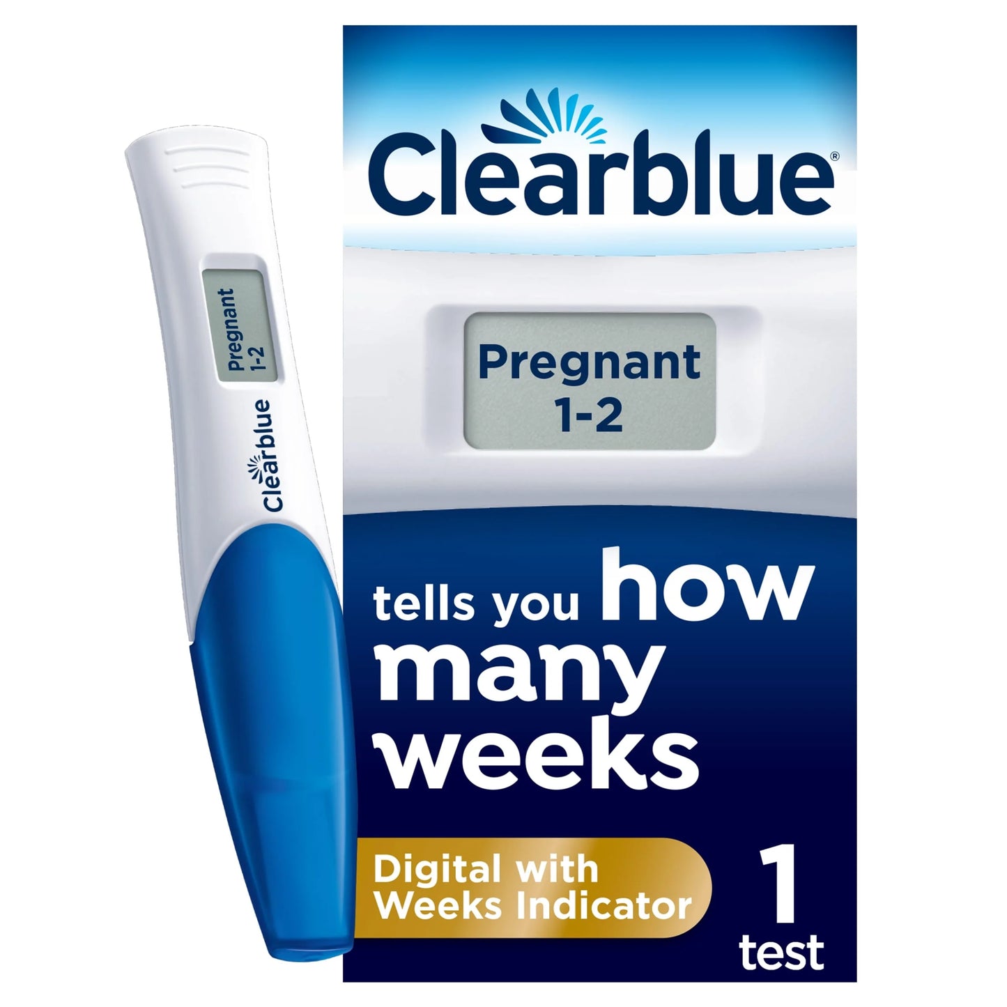 Digital Pregnancy Test With Weeks by CLEARBLUE