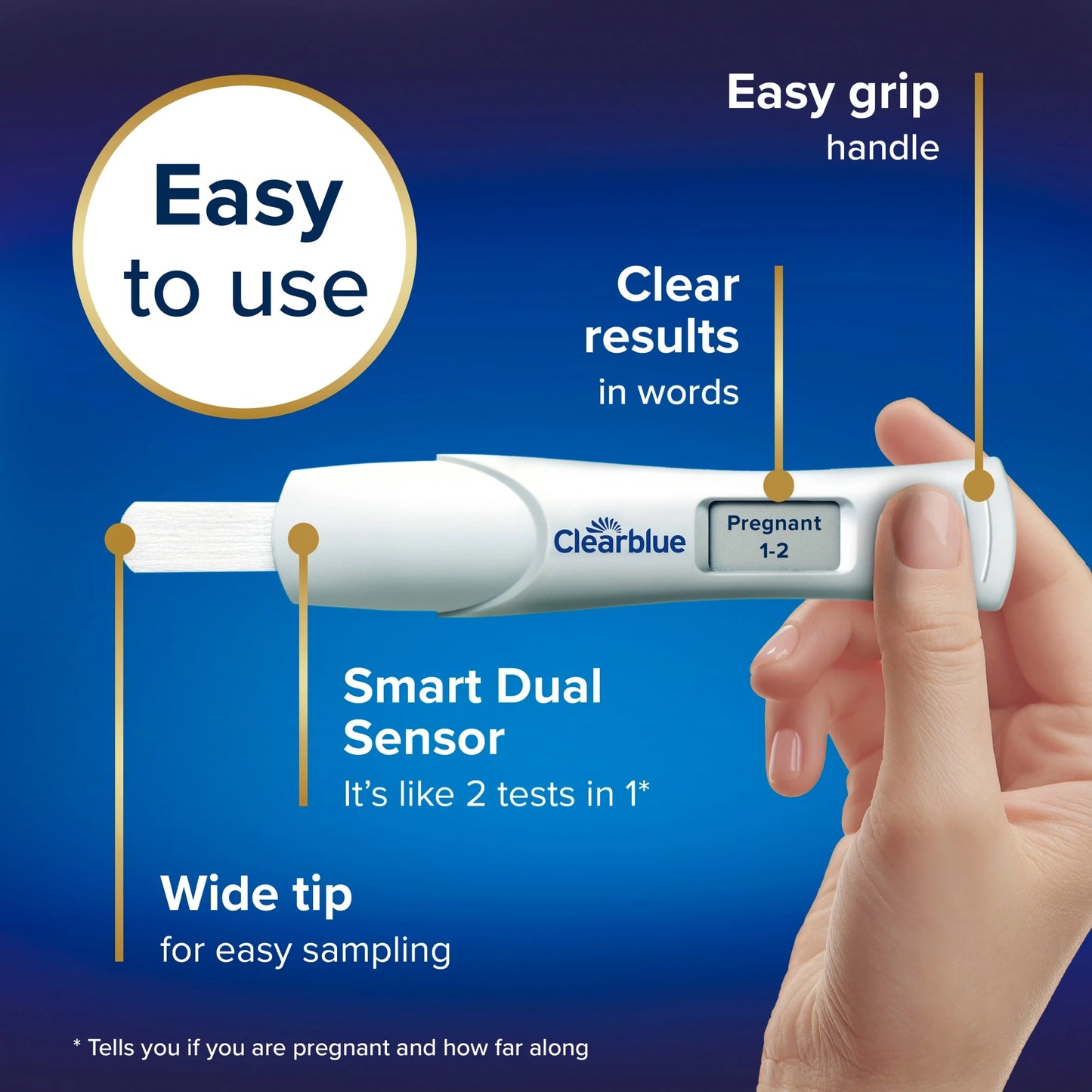 Digital Pregnancy Test With Weeks by CLEARBLUE
