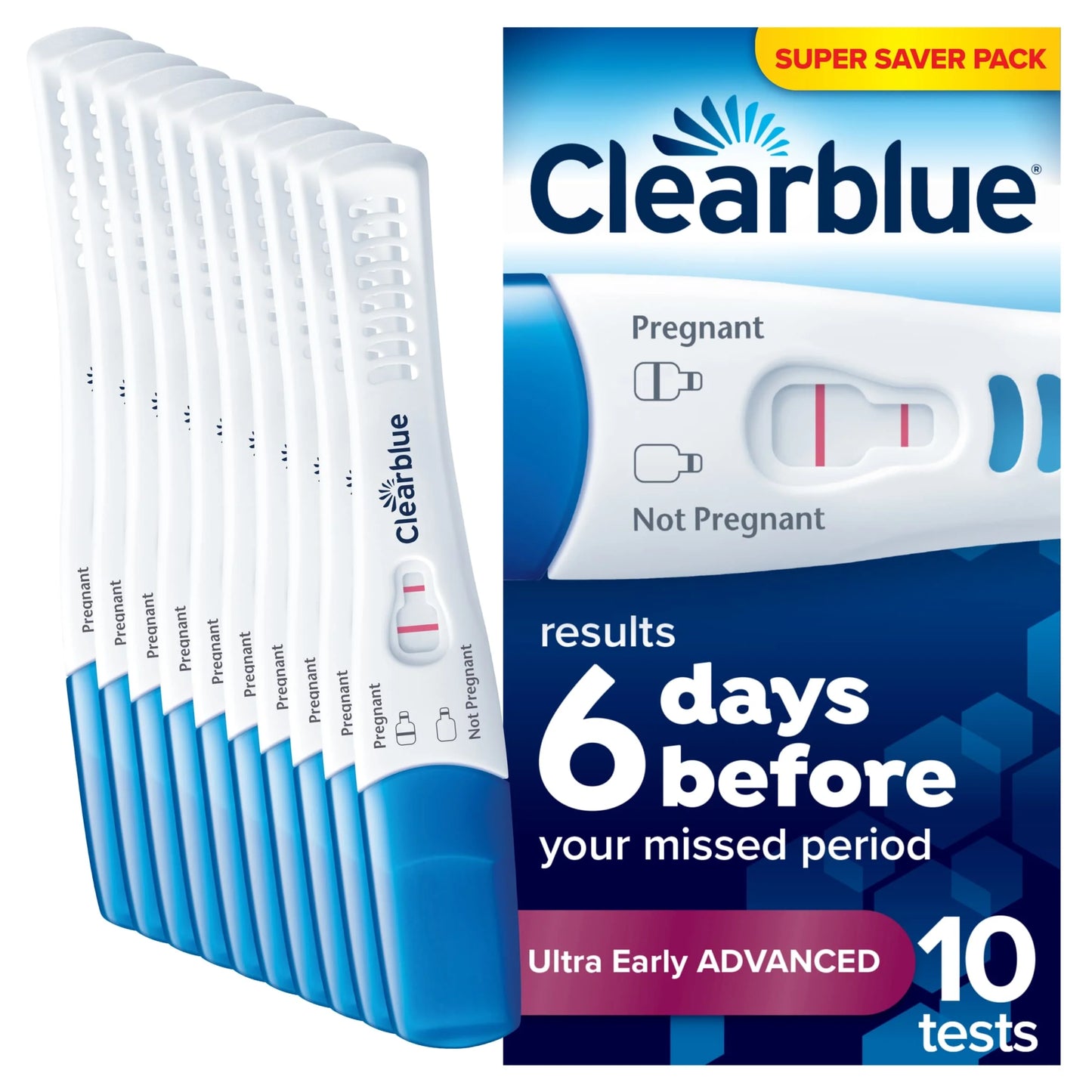 Early Advanced Pregnancy Test 10 by CLEARBLUE
