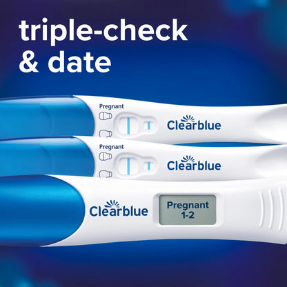 Triple Check & Date Pregnancy Test Combo Pack With 3 by CLEARBLUE