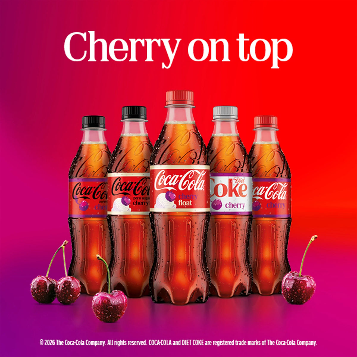 Cherry Float 500ml by Coca-Cola at The British Vault