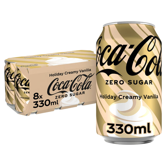 Coca Cola Zero Sugar Holiday Creamy Vanilla by Coca-Cola at The British Vault